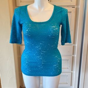 Lycra and lace top